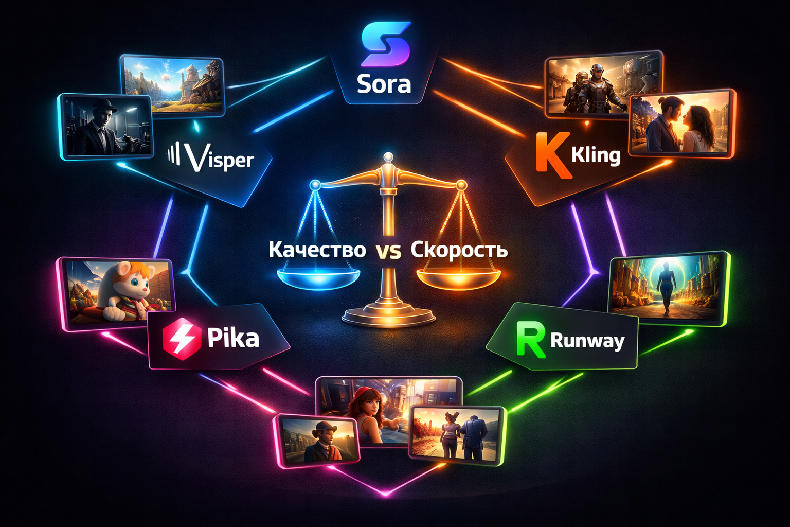 Сравнение лучших нейросетей для видео 2026